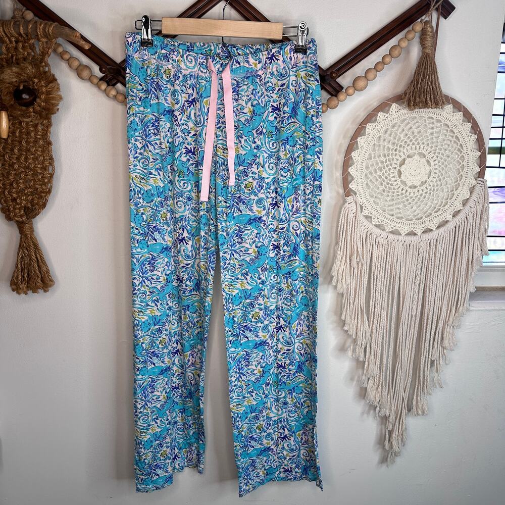 Lilly Pulitzer Monkey Sea Knit Pajama Pants